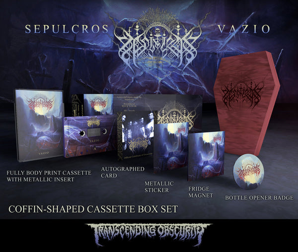 Sepulcros "Vazio Autographed Coffin-Shaped Wooden Cassette Box Set" Limited Edition Cassette