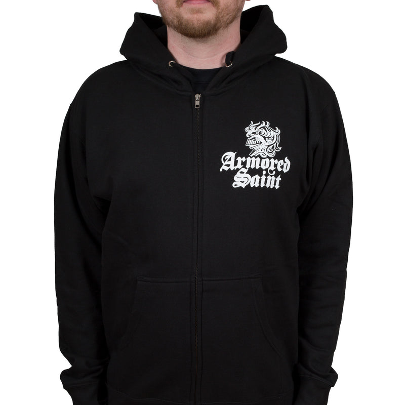 Armored Saint "White Logo" Zip Hoodie