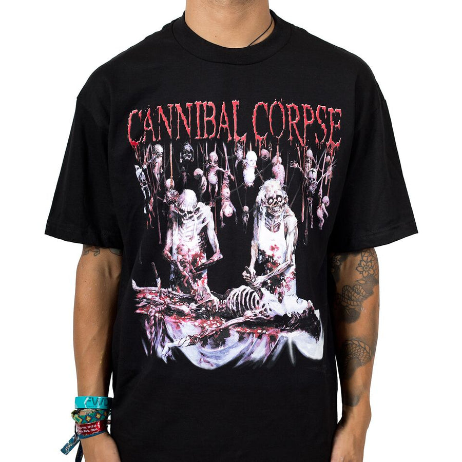 Maglietta Ufficiale Cannibal Corpse Butchered At Birth – Logo Baby Nero Per Uomo - 5